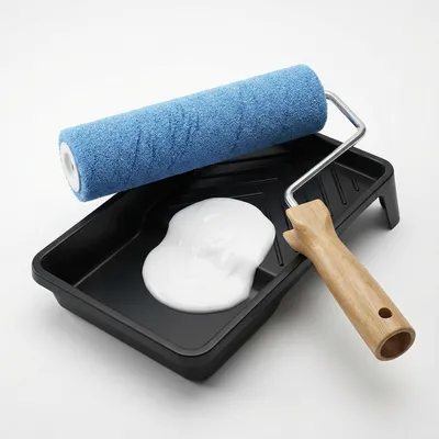 Rodillo de Felpa 9" con Mango