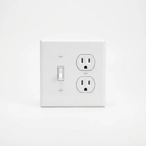 Interruptor Doble 10A Blanco