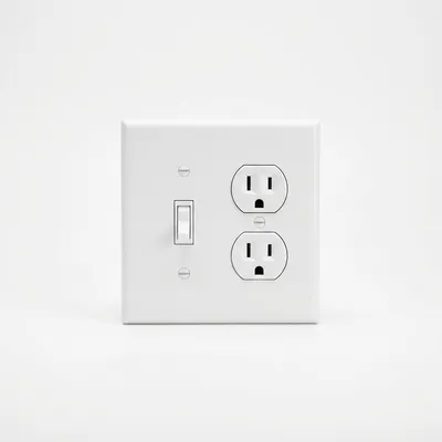 Interruptor Doble 10A Blanco